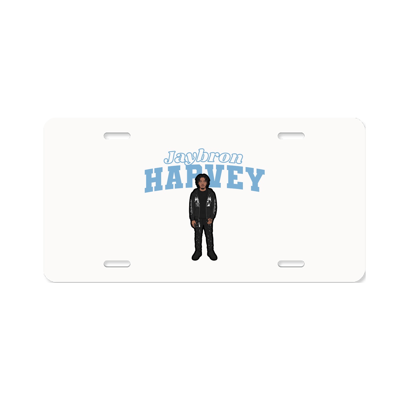 License Plate — Name Arch in Classic