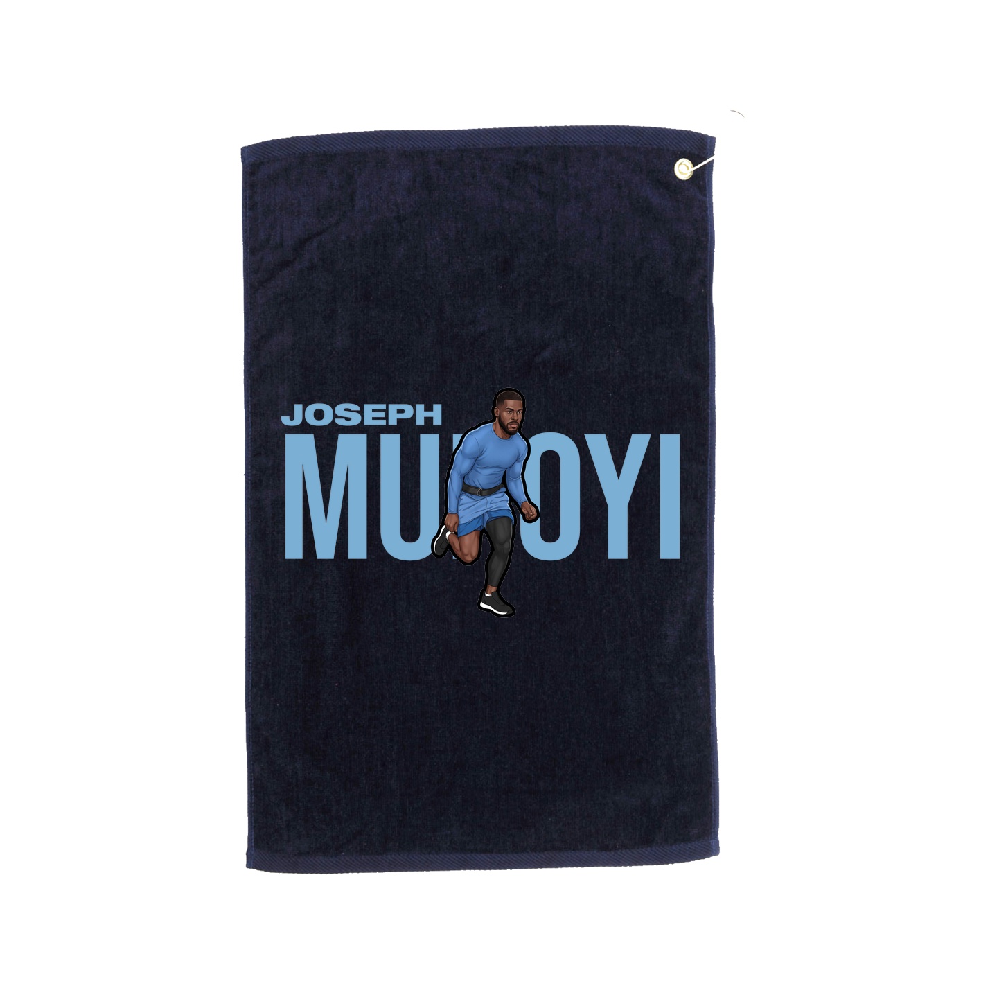 Golf Towel — Player Name in Navy