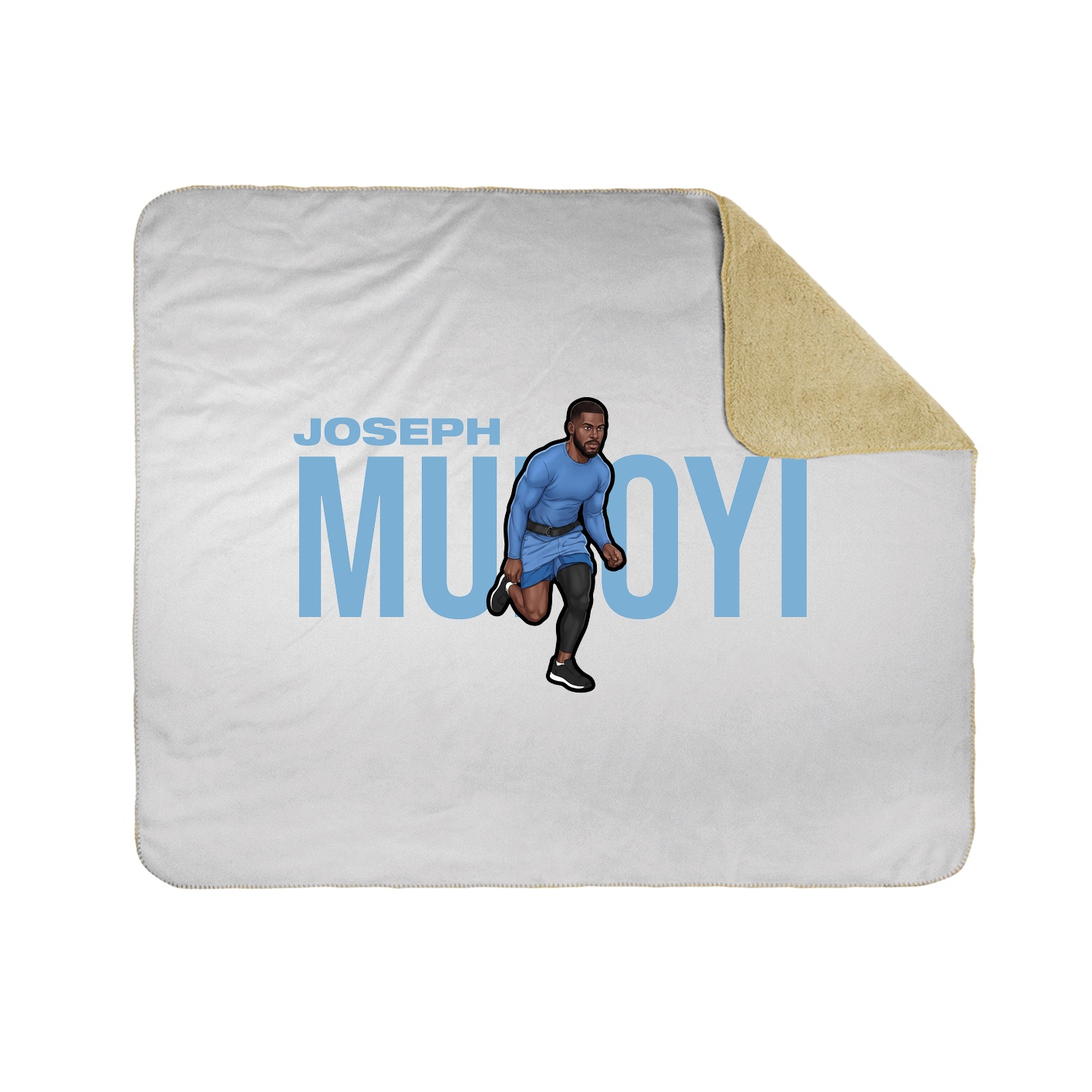 Throw Blanket — Player Name in White