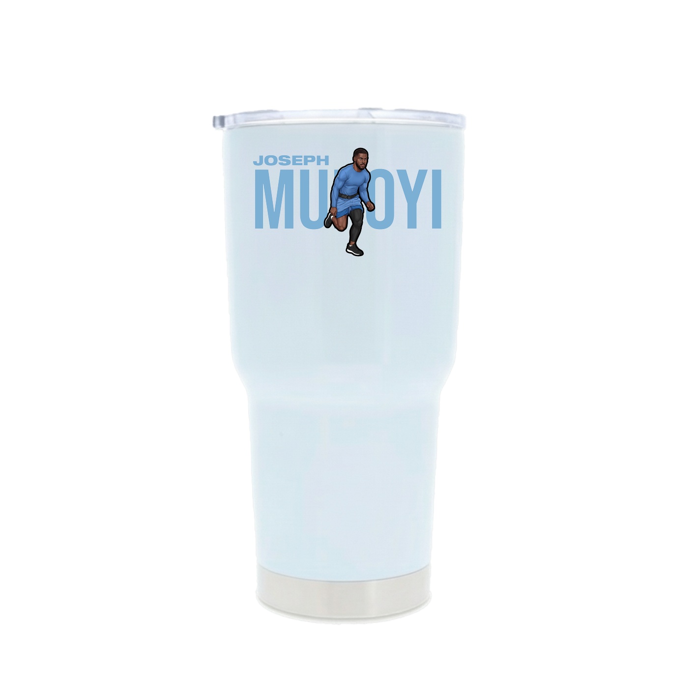 30oz Stainless Steel Tumbler — Player Name in White
