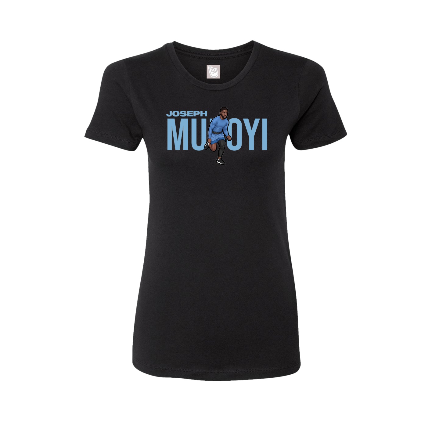 Fitted Women's Tee — Player Name in Black