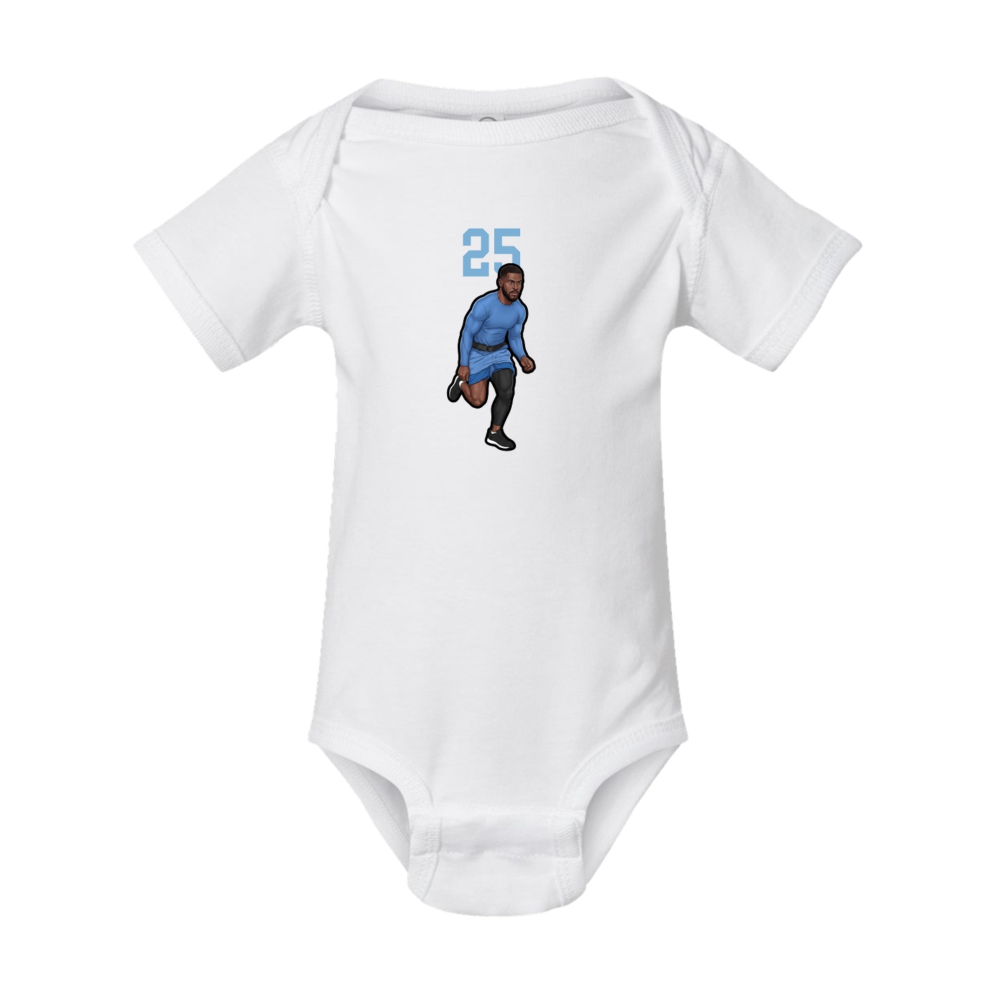 Baby Onesie — Number Top in White