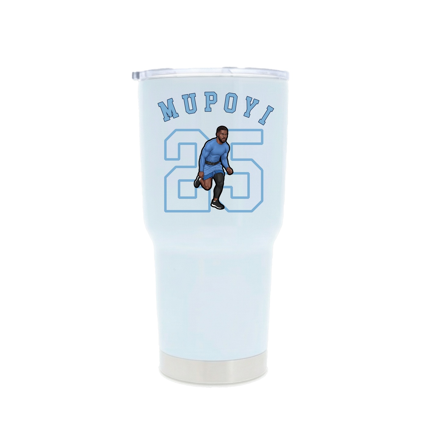 30oz Stainless Steel Tumbler — Shirsey Arch in White