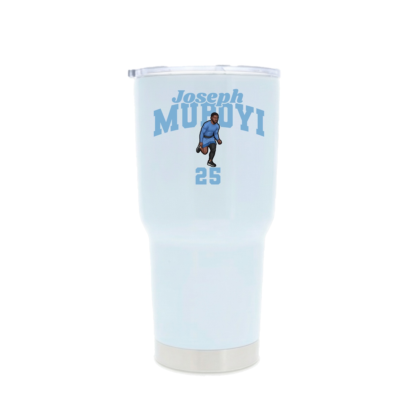 30oz Stainless Steel Tumbler — Signature Arch in White