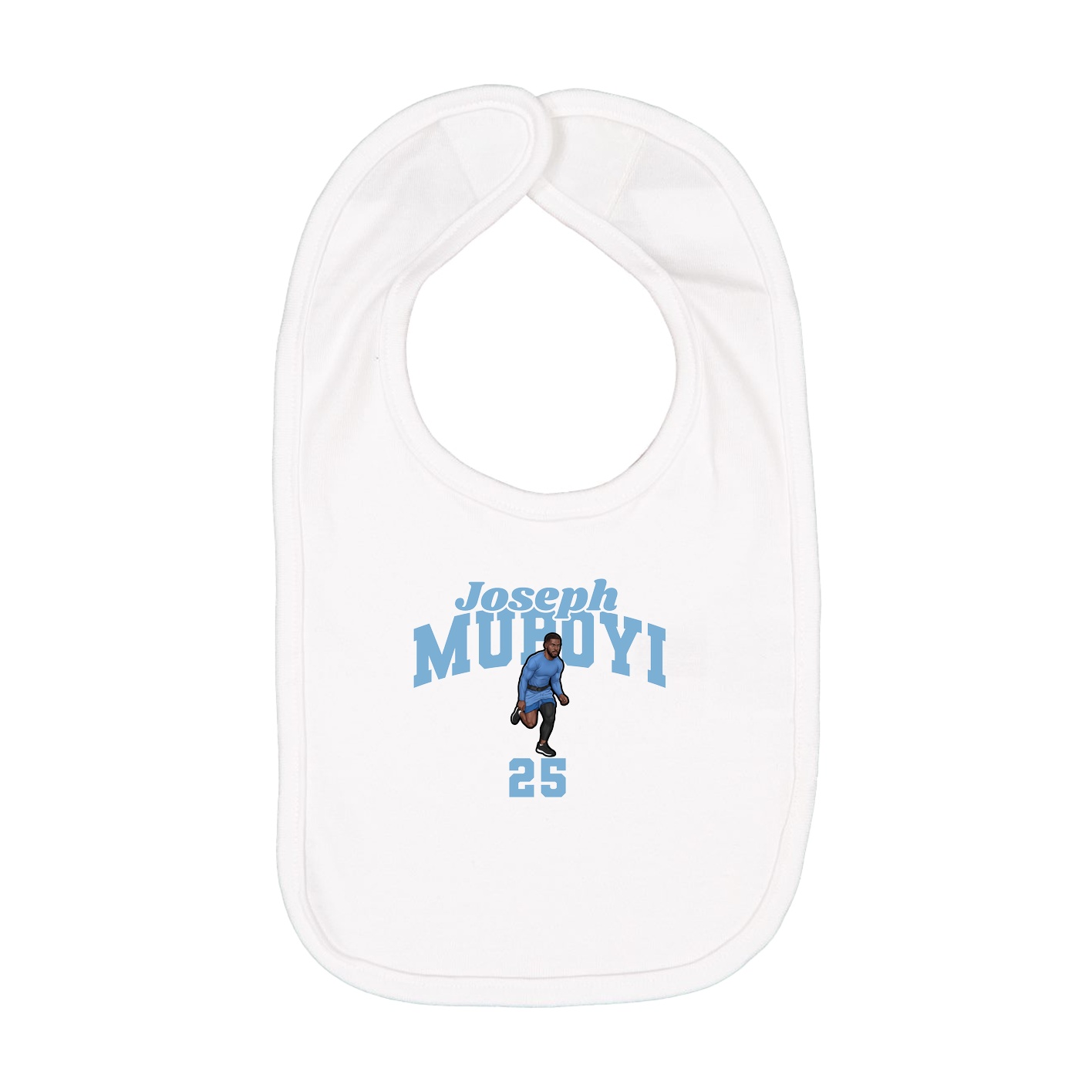 Infant Bib — Signature Arch in White