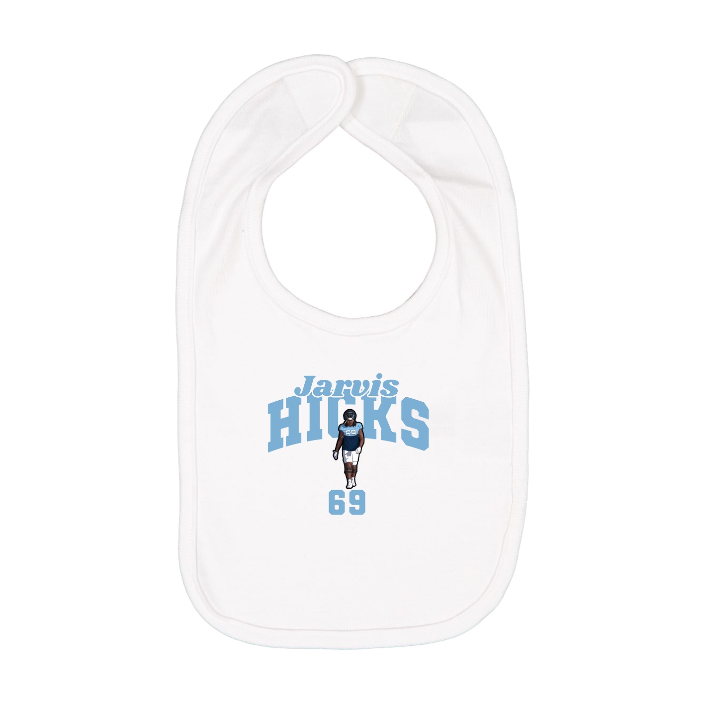 Infant Bib — Signature Arch in White