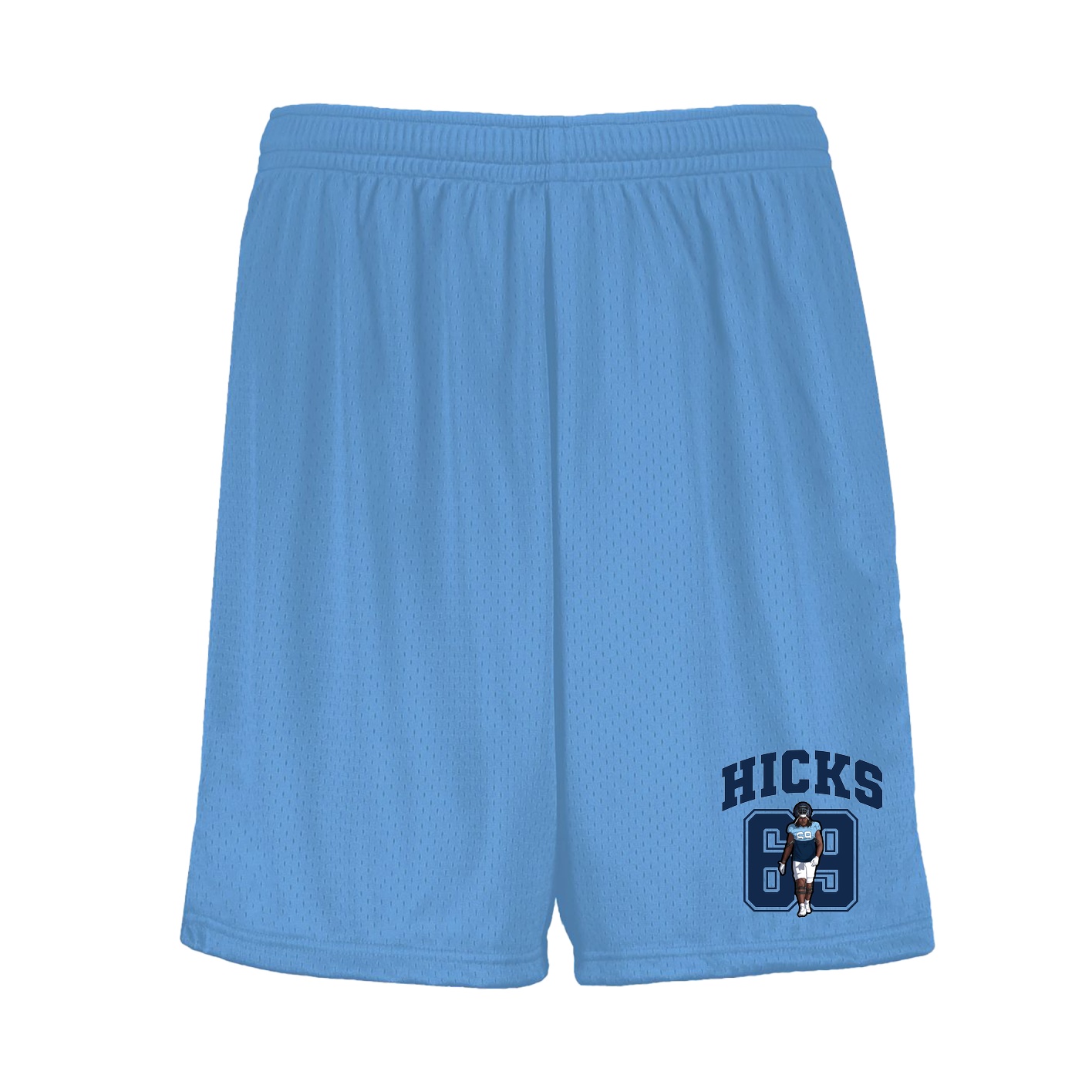 Shorts — Number in Light Blue