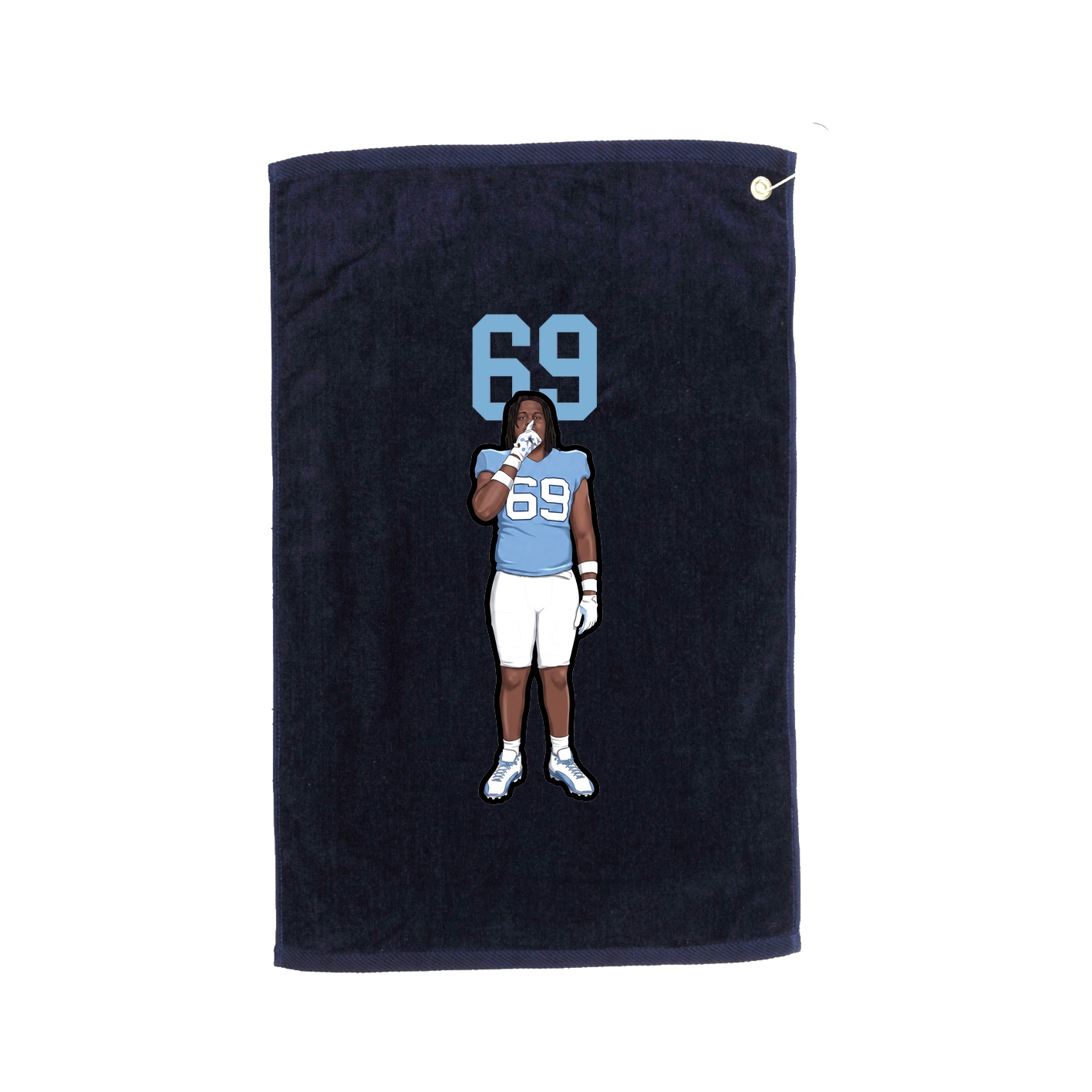 Golf Towel — Number Top in Navy