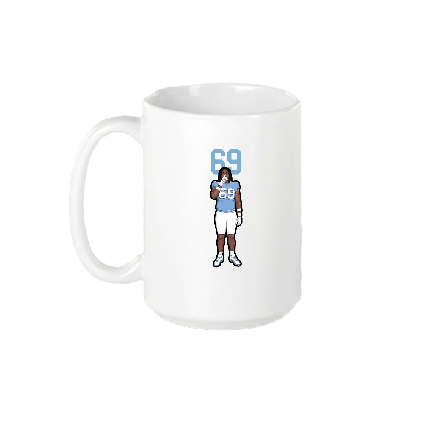 15oz Coffee Mug — Number Top in White