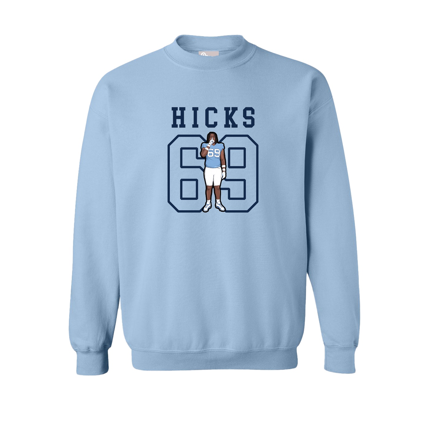 Fleece Crew — Shirsey in Light Blue