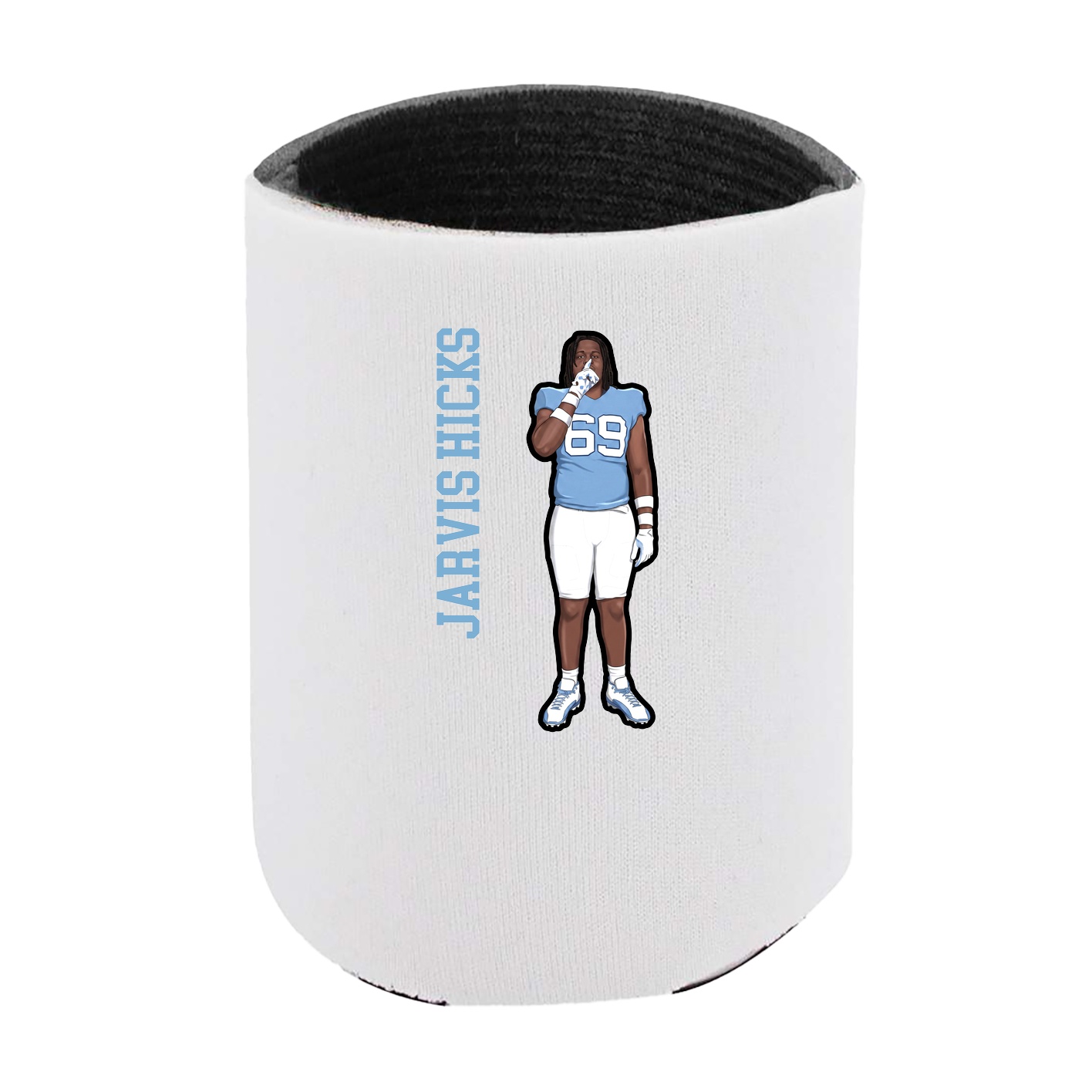 Can Holder — Name Vertical in White