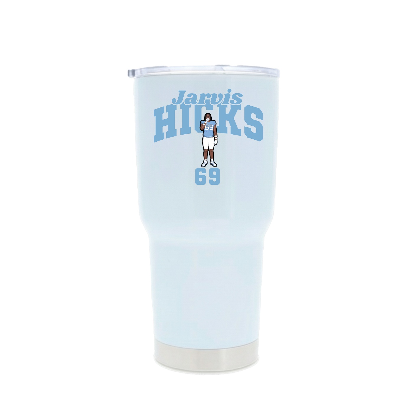 30oz Stainless Steel Tumbler — Signature Arch in White
