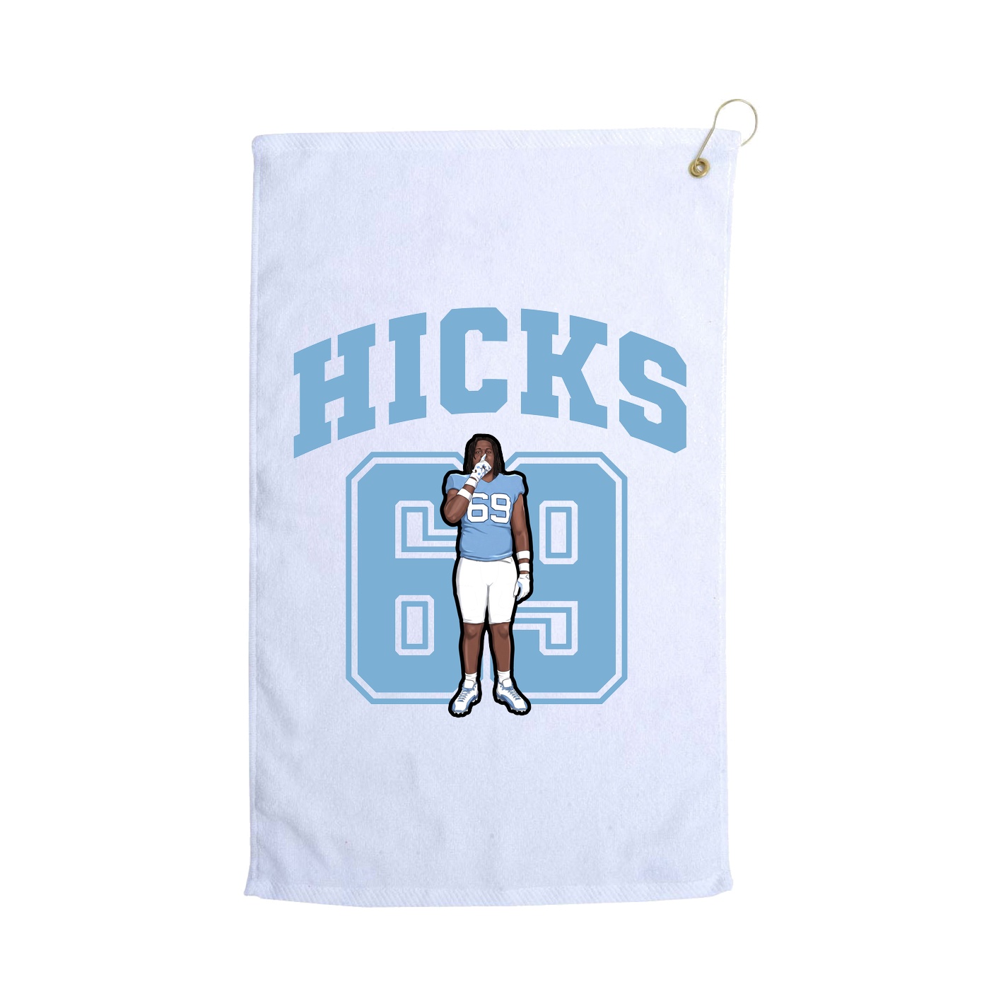Golf Towel — Number in White