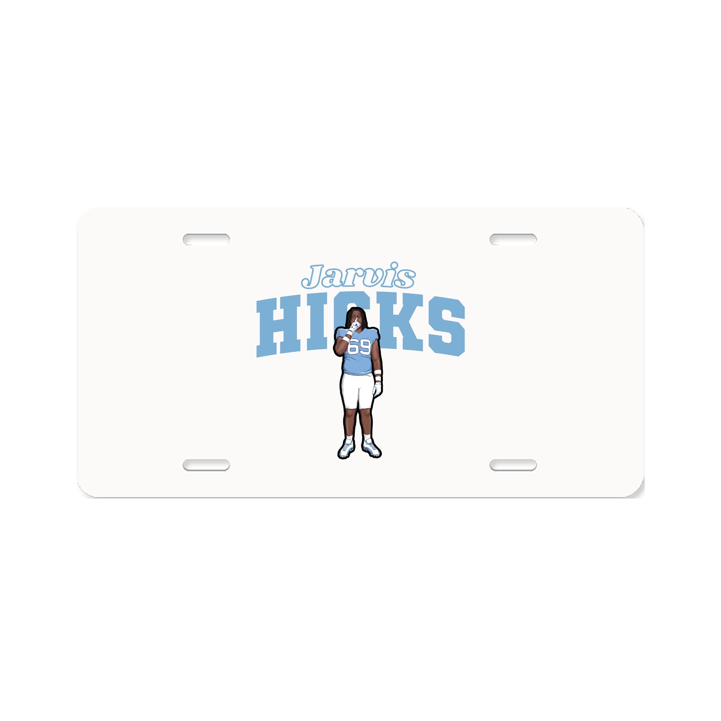 License Plate — Name Arch in Classic