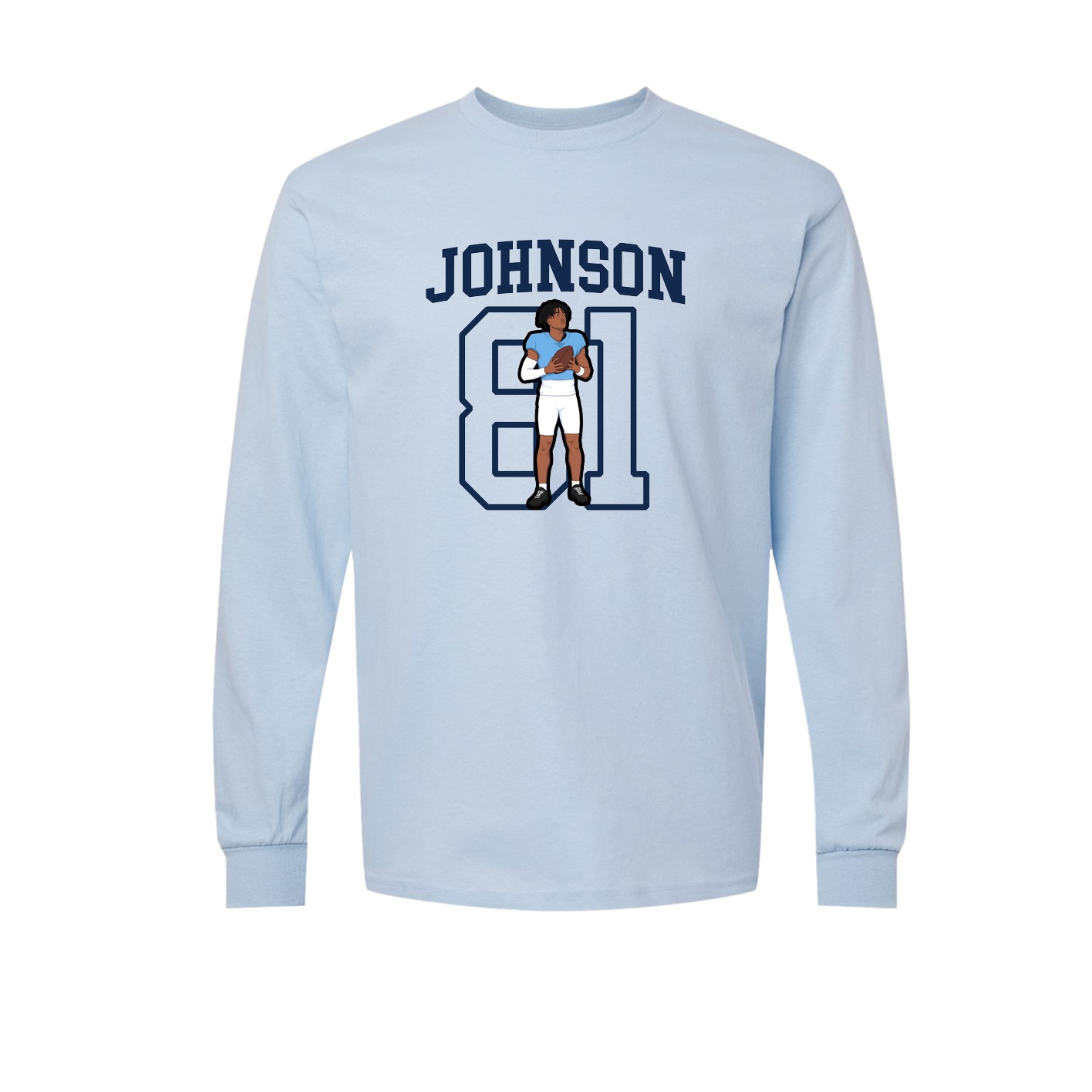 Long Sleeve Tee — Shirsey in Light Blue