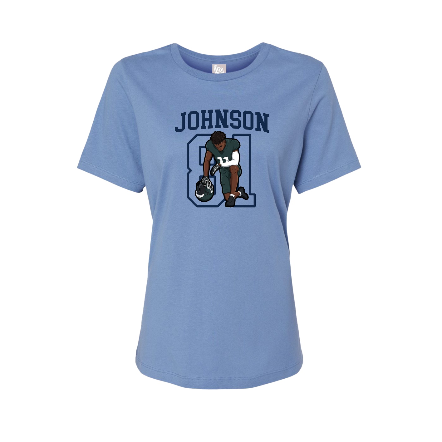 Fitted Women's Tee — Shirsey in Powder Blue