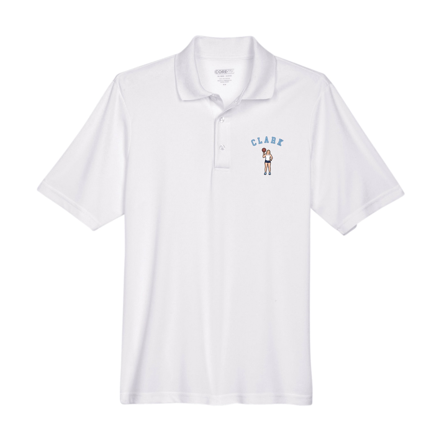 Performance Polo — Shirsey Arch in White