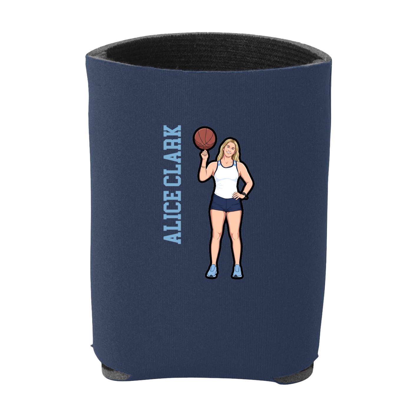 Can Holder — Name Vertical in Navy