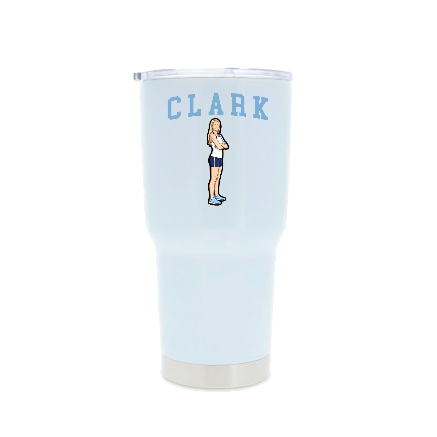 30oz Stainless Steel Tumbler — Shirsey in White