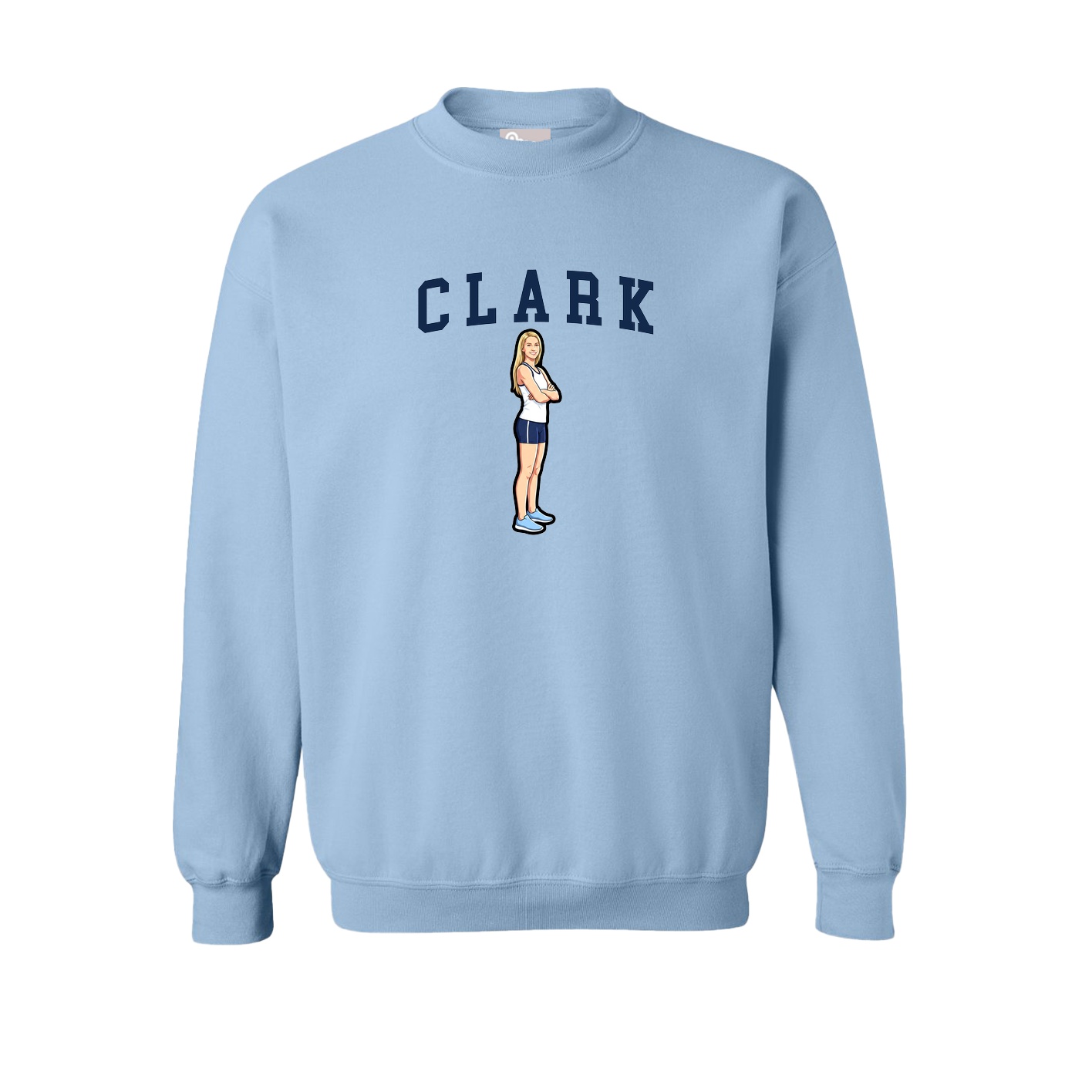Fleece Crew — Shirsey in Light Blue