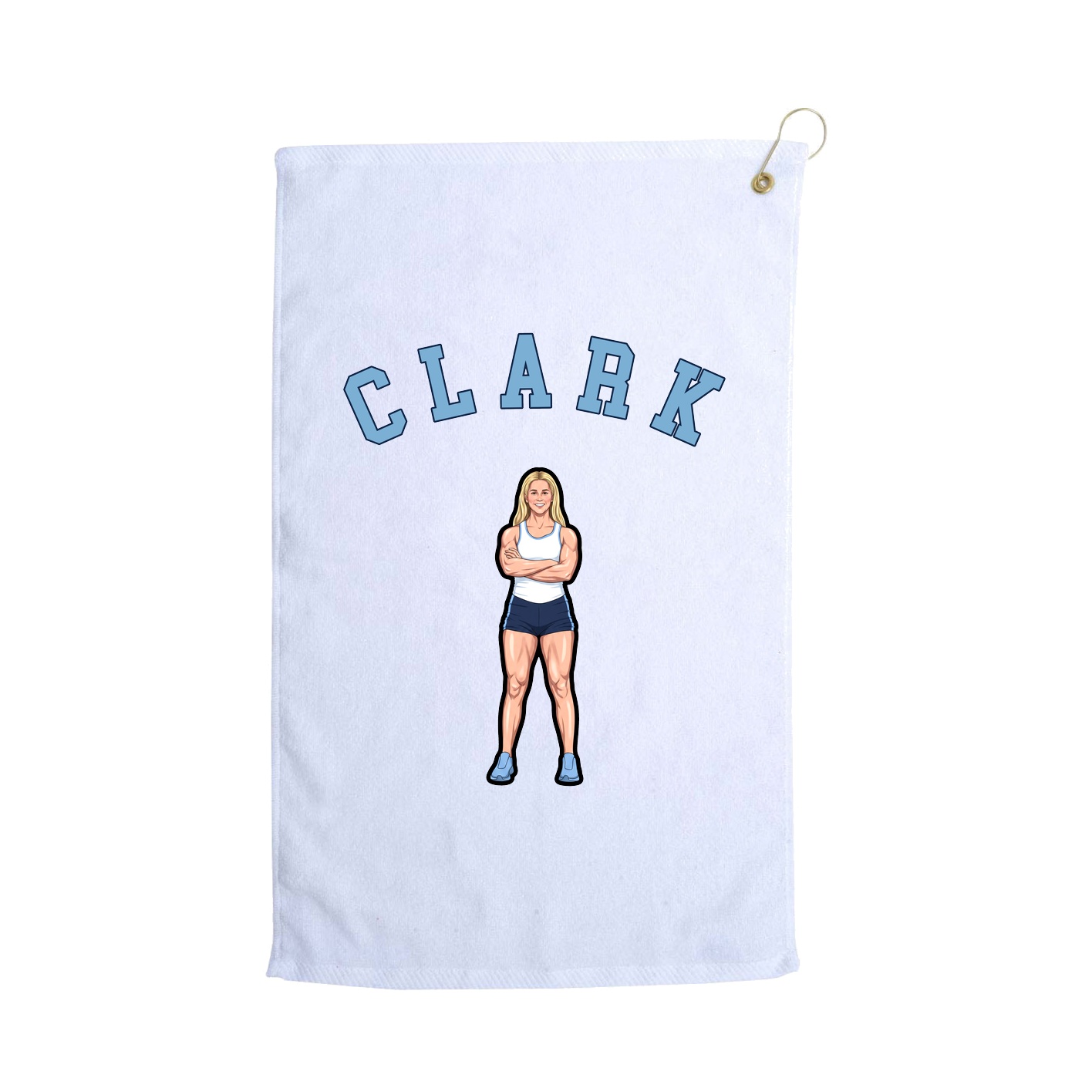 Golf Towel — Shirsey Arch in White