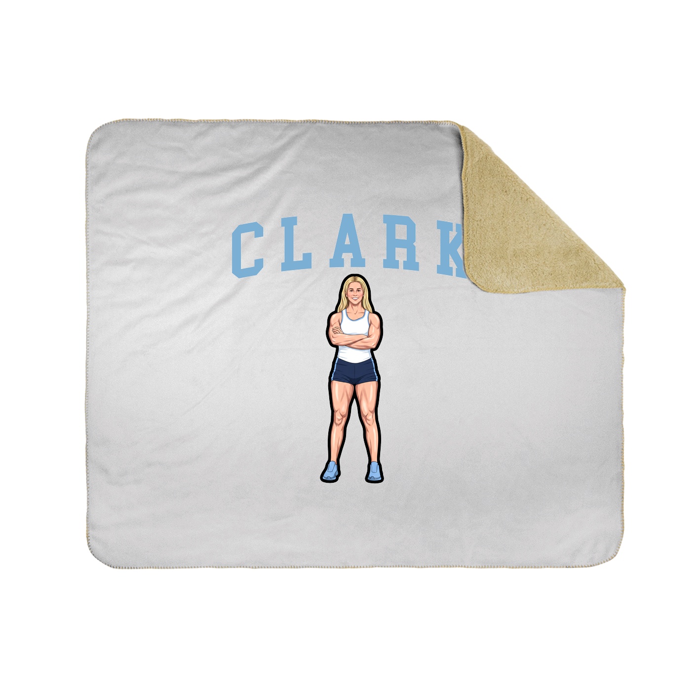 Throw Blanket — Shirsey in White