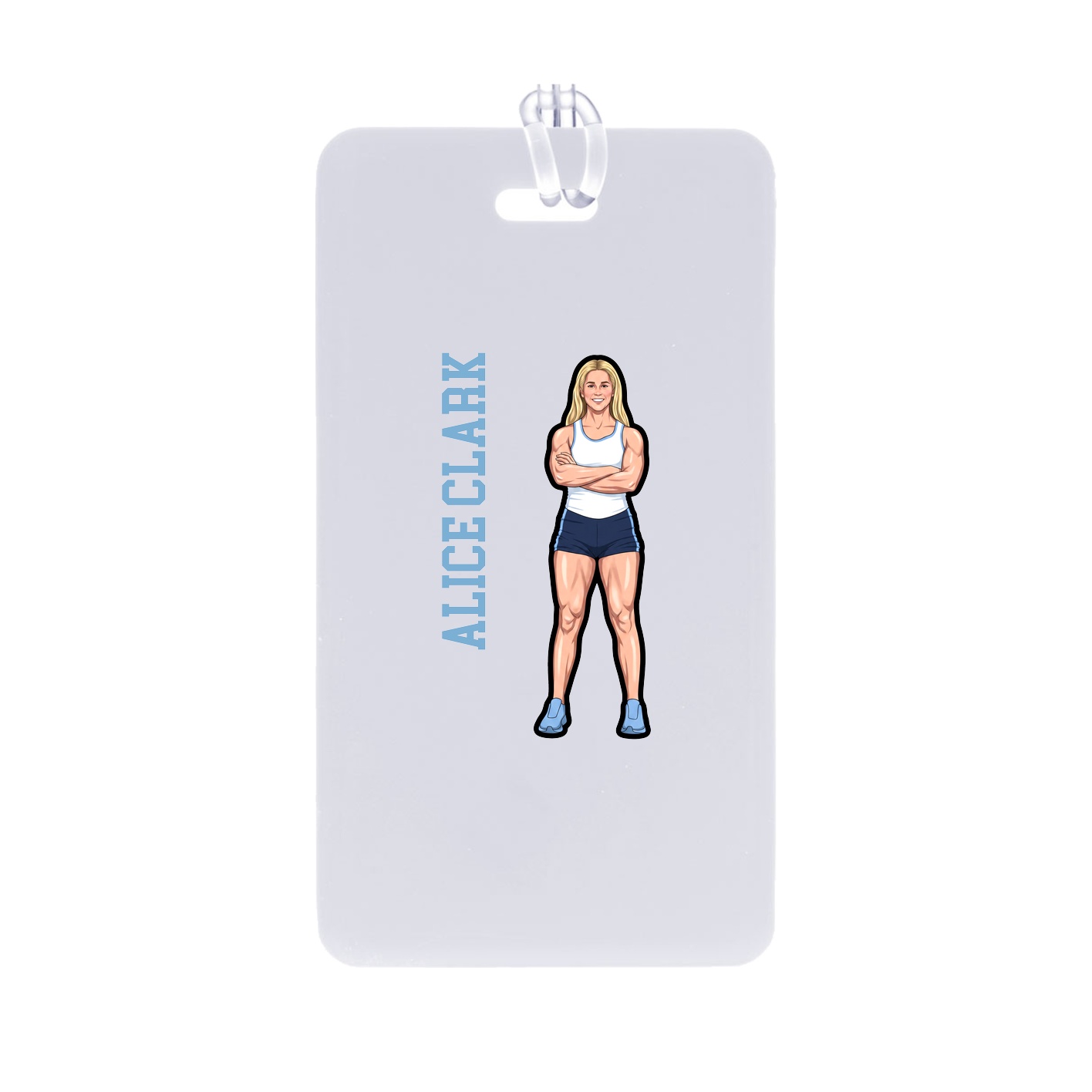 Bag Tag — Name Vertical in Classic