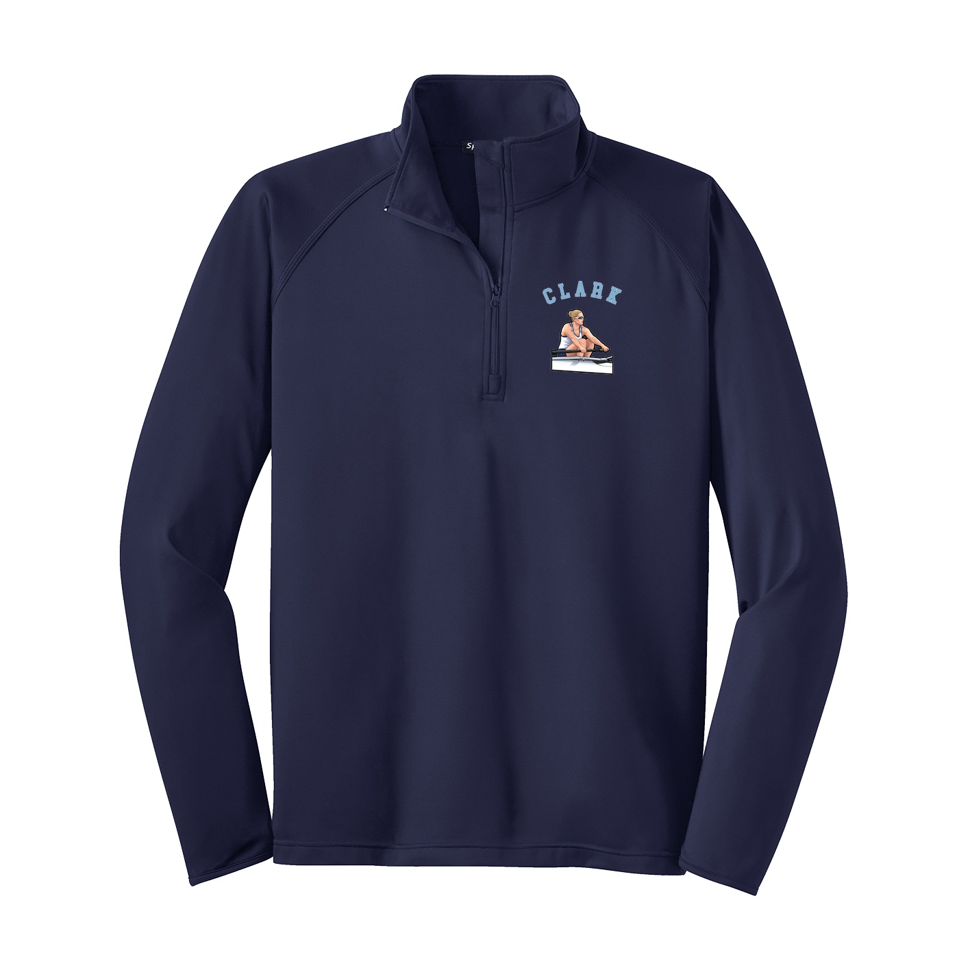 Q-Zip Pullover — Shirsey Arch in Navy