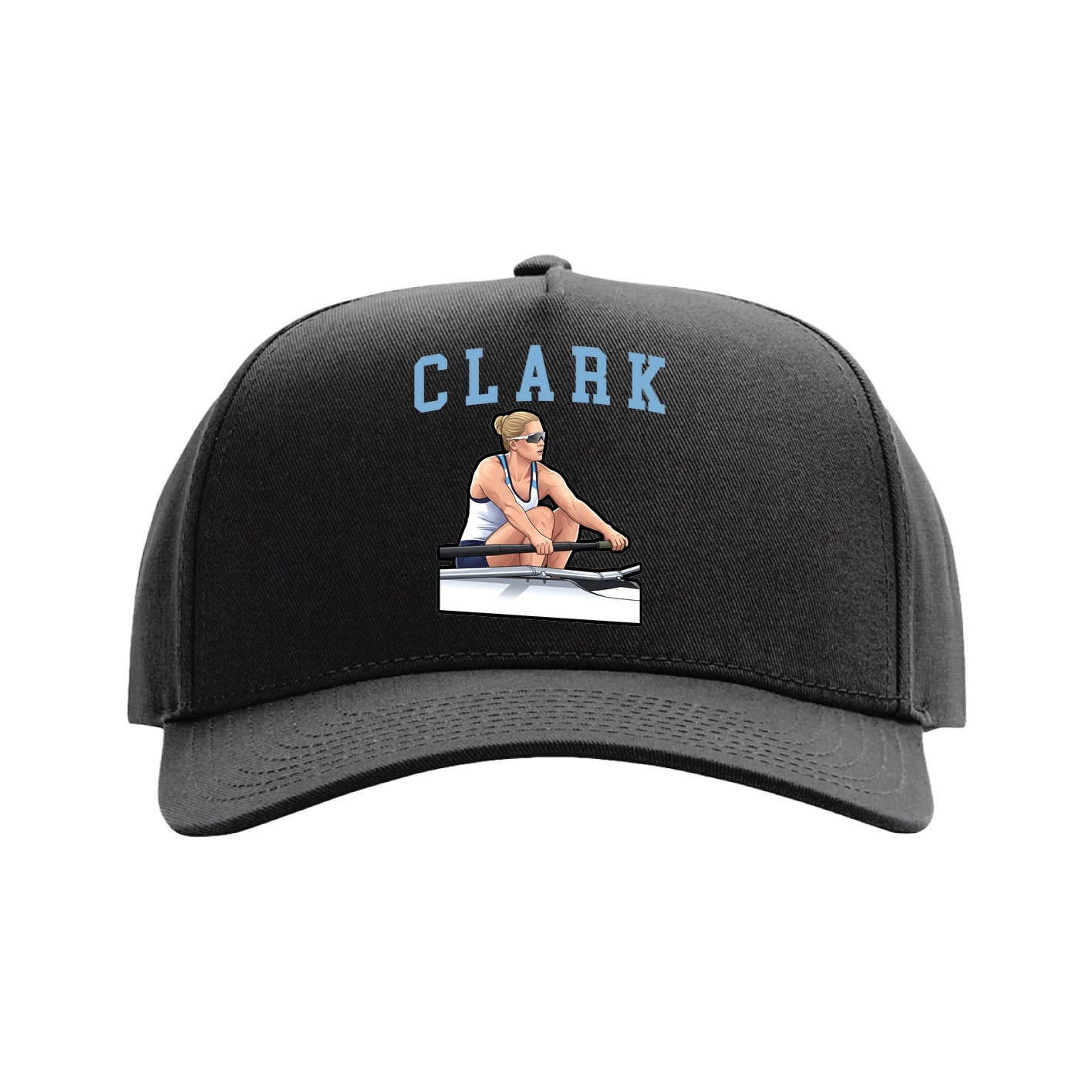 Full Fabric Five-Panel Champ Cap — Shirsey in Black
