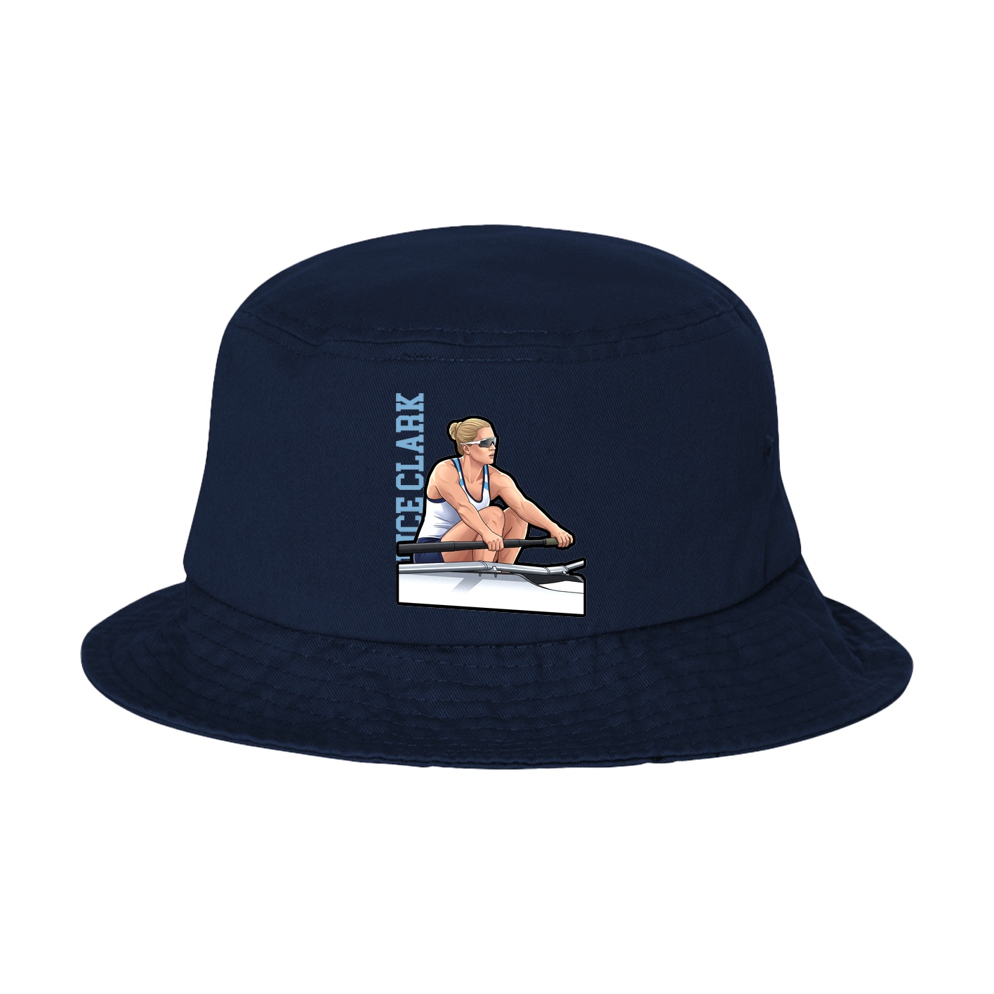 Bucket Cap — Name Vertical in Navy