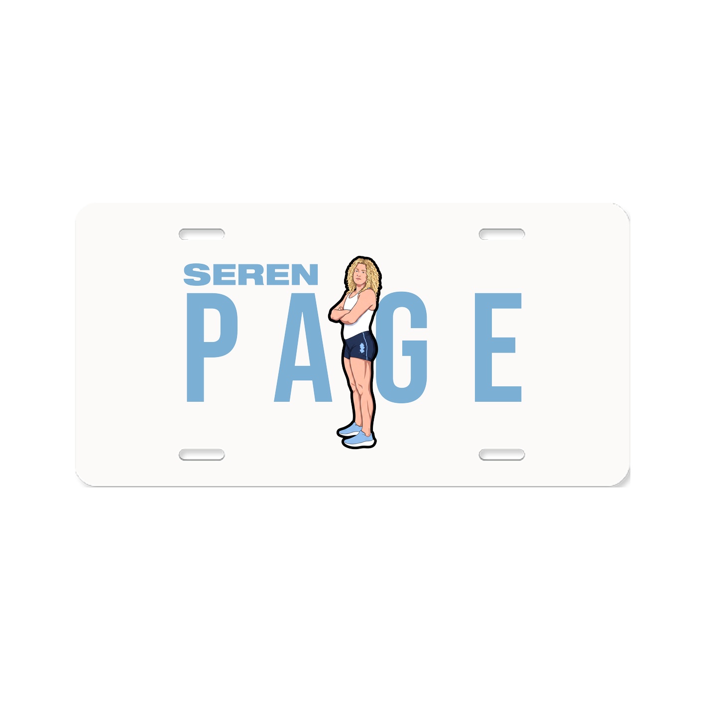 License Plate — Player Name in Classic
