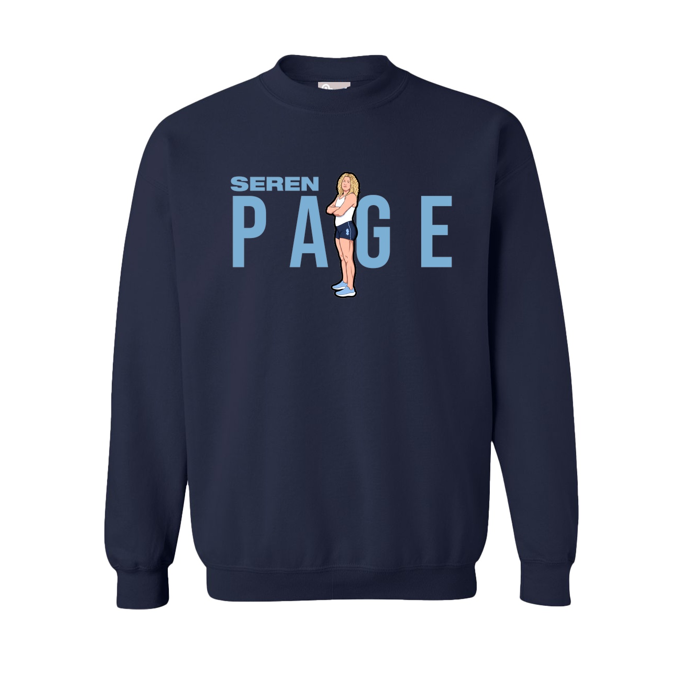 Fleece Crew — Player Name in Navy