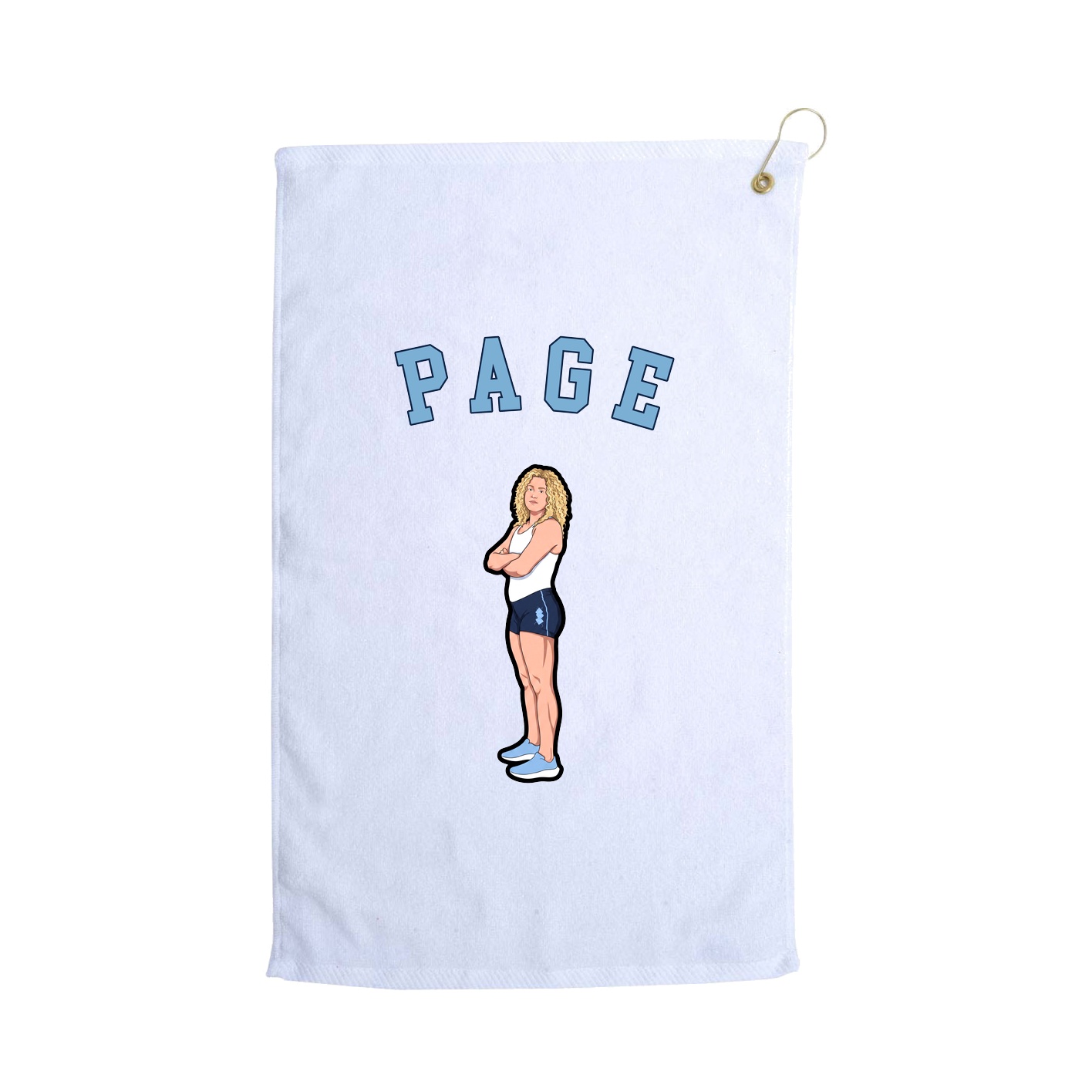 Golf Towel — Shirsey Arch in White