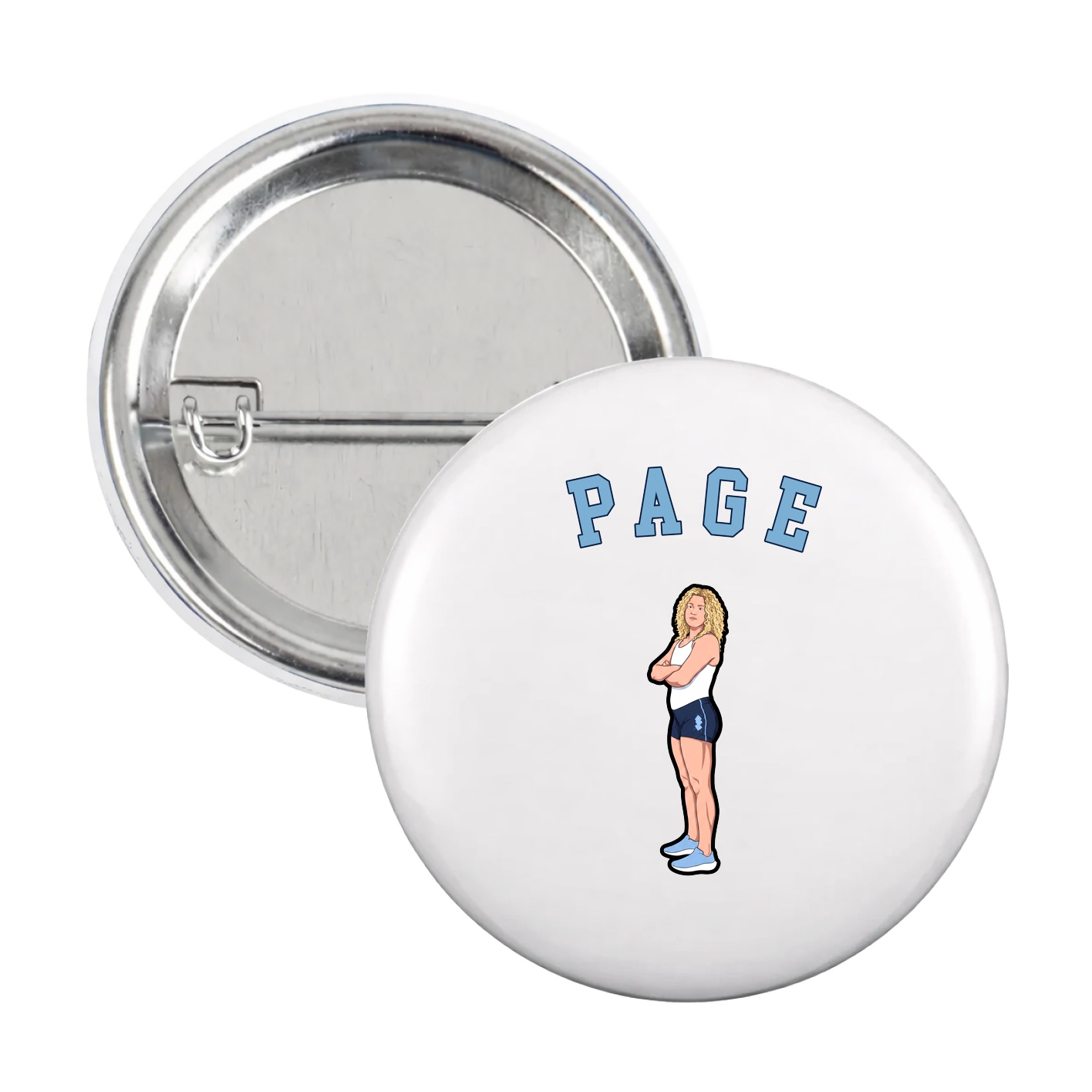 Game Day Button — Shirsey Arch in White