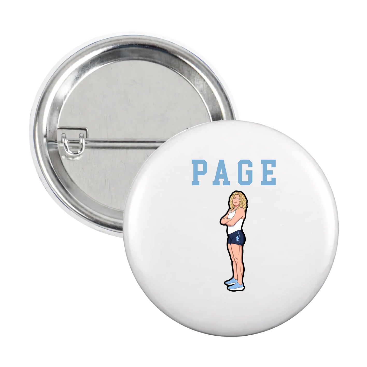 Game Day Button — Shirsey in White