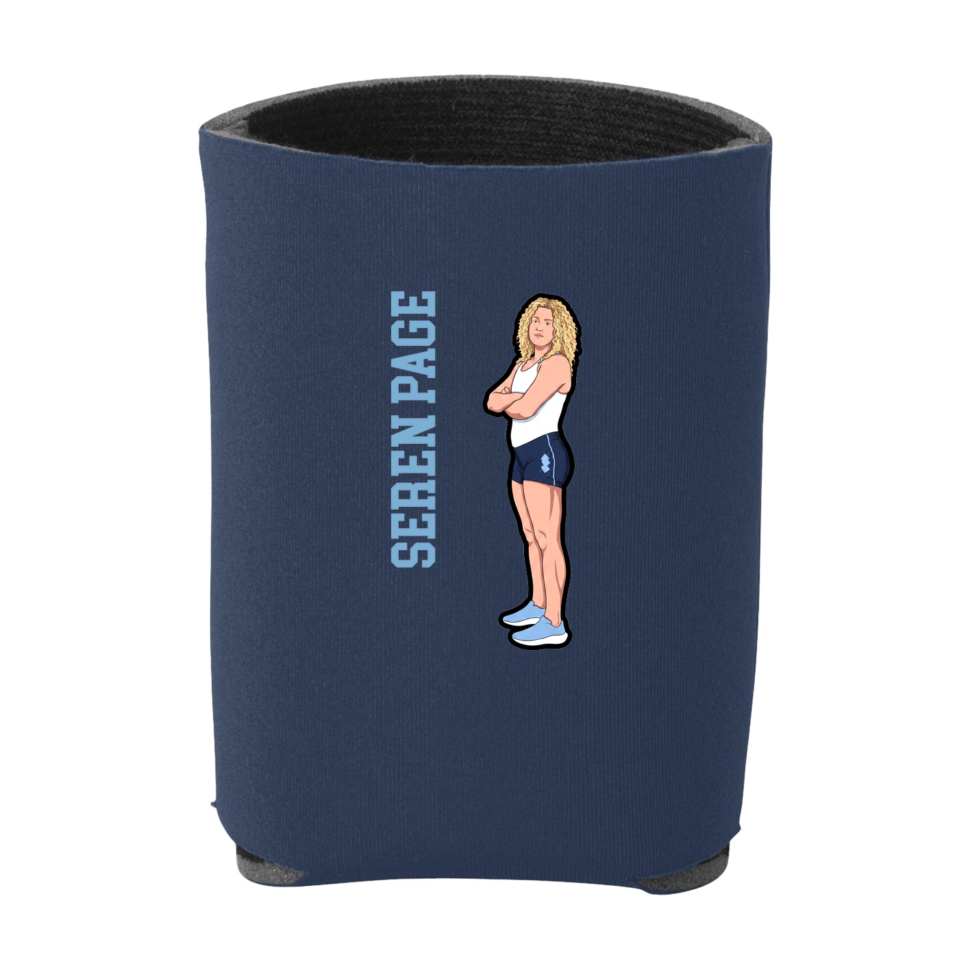 Can Holder — Name Vertical in Navy