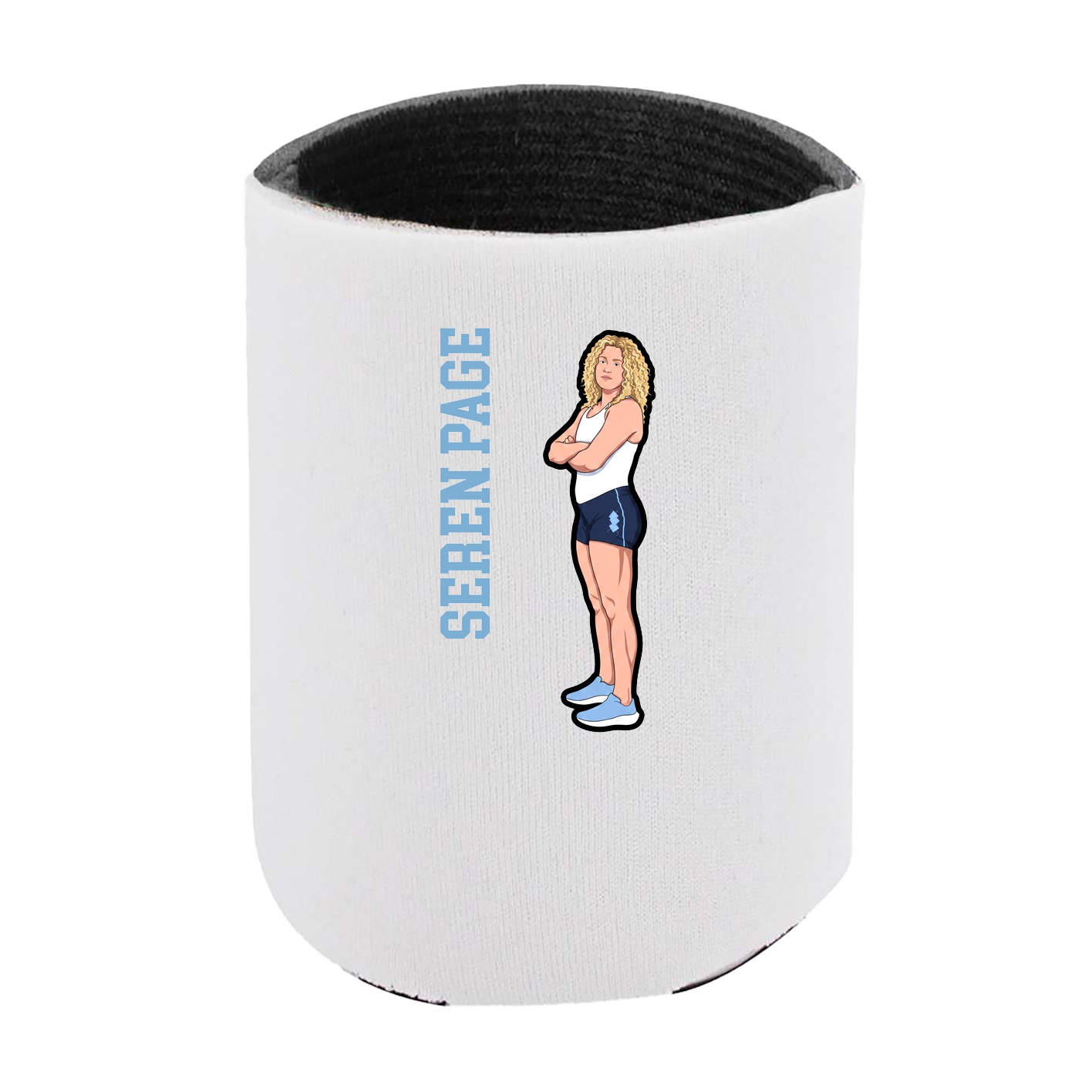 Can Holder — Name Vertical in White