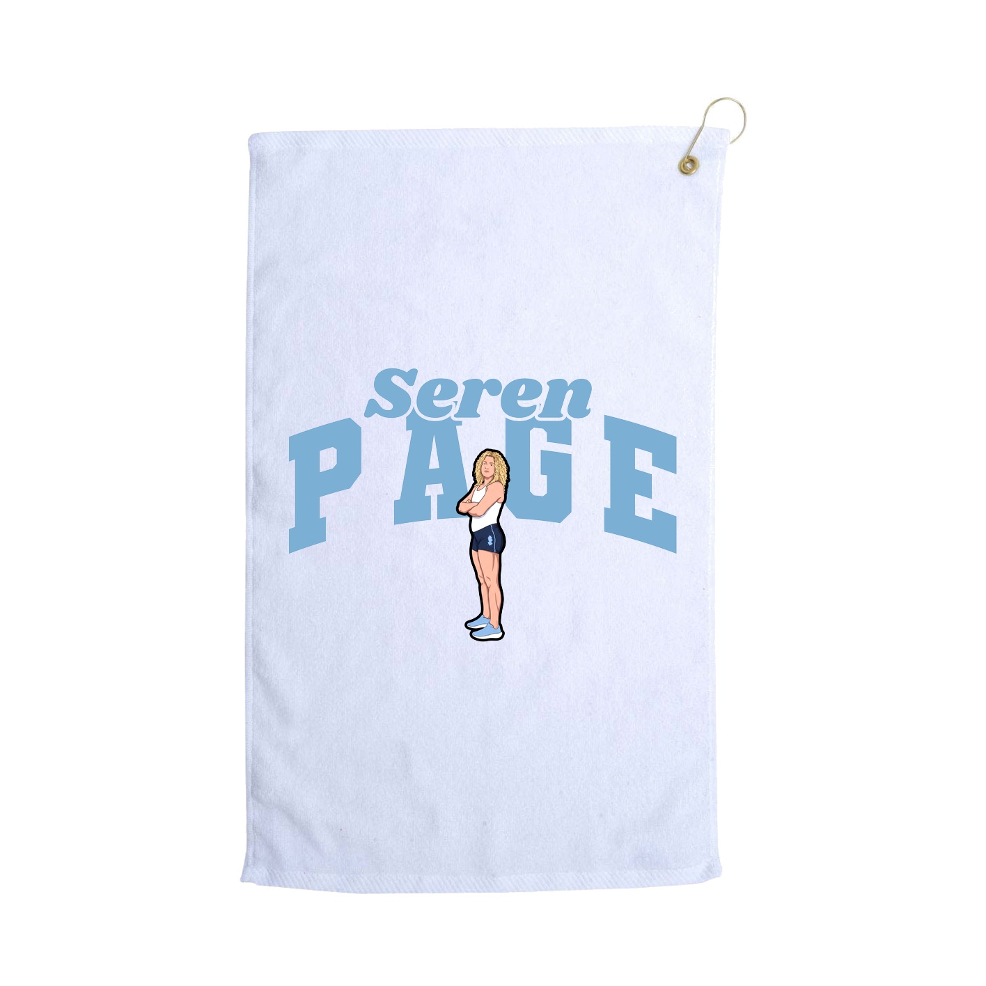 Golf Towel — Signature Arch in White