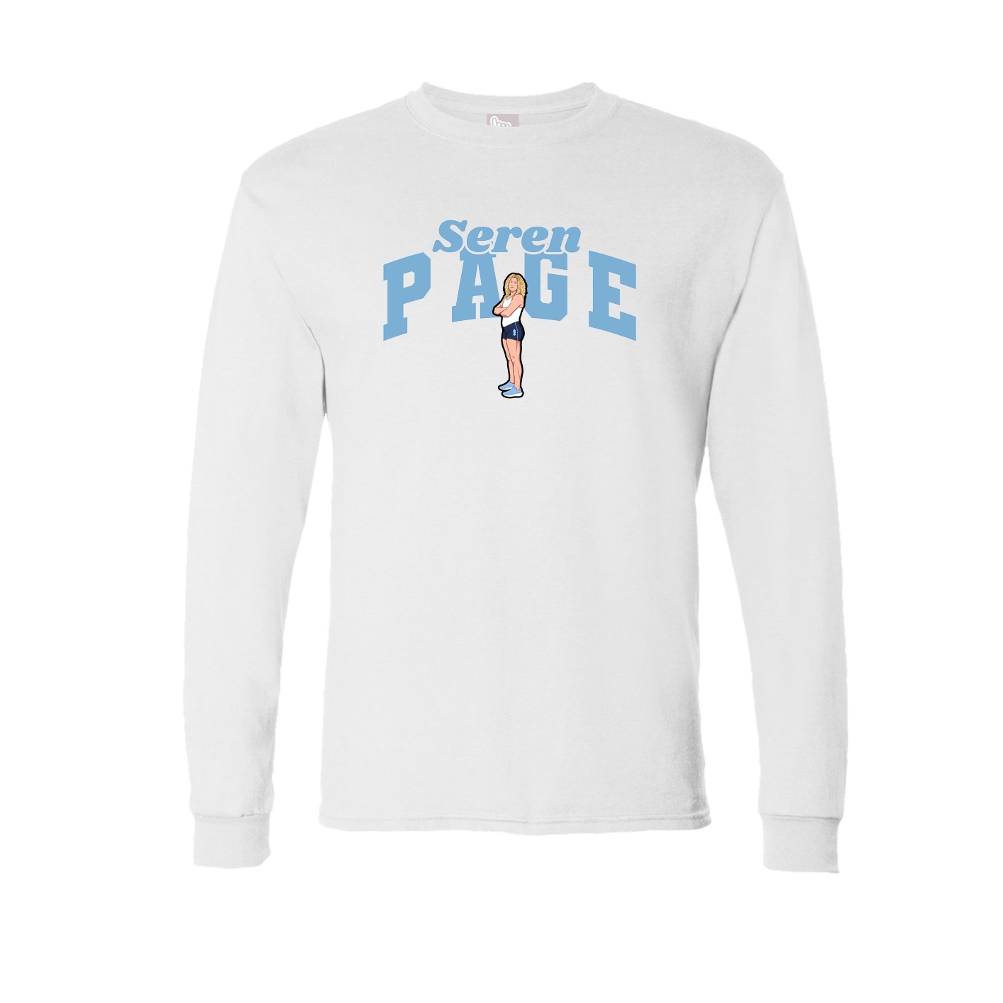 Long Sleeve Tee — Signature Arch in White