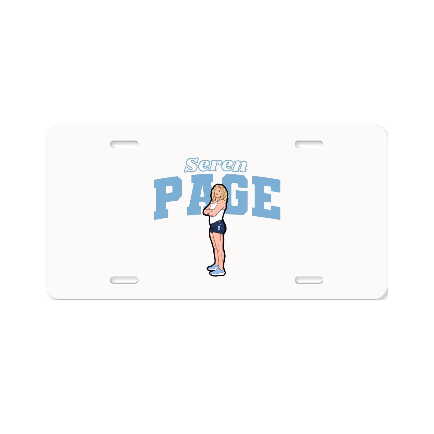 License Plate — Name Arch in Classic