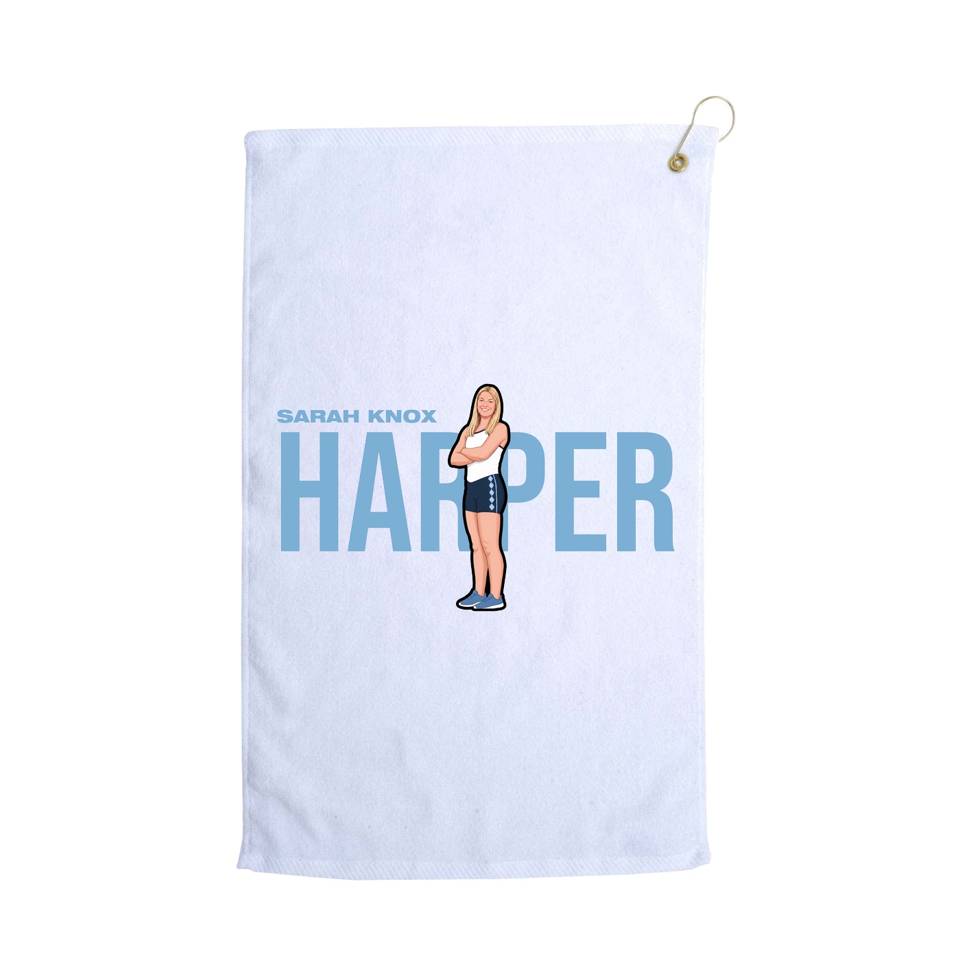 Golf Towel — Player Name in White