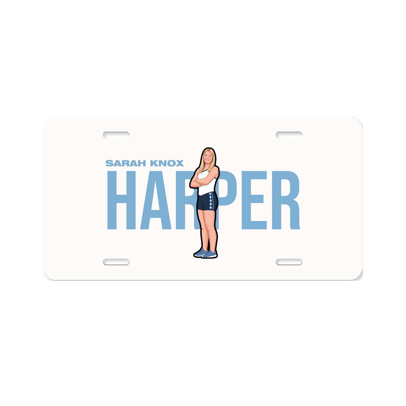 License Plate — Player Name in Classic