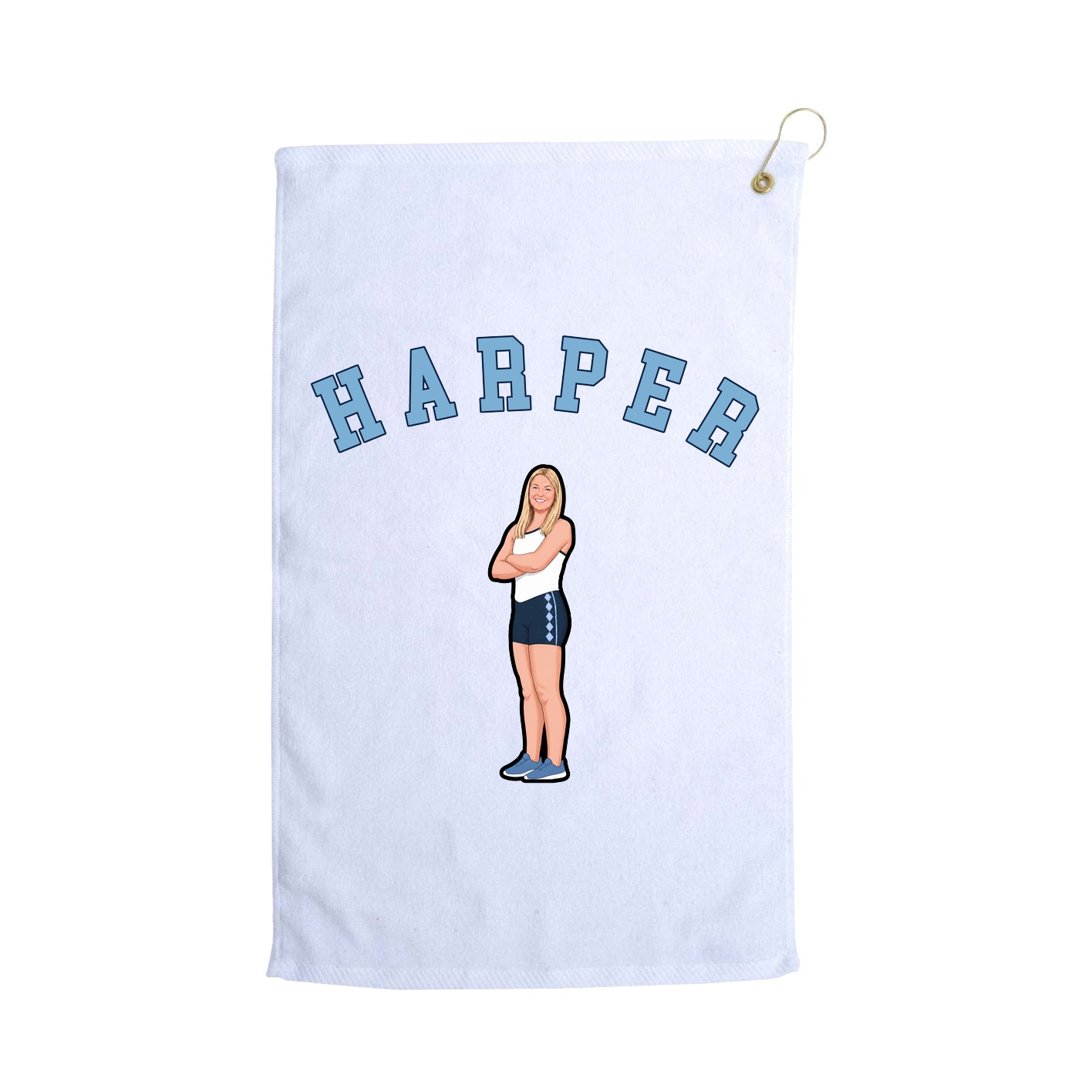 Golf Towel — Shirsey Arch in White