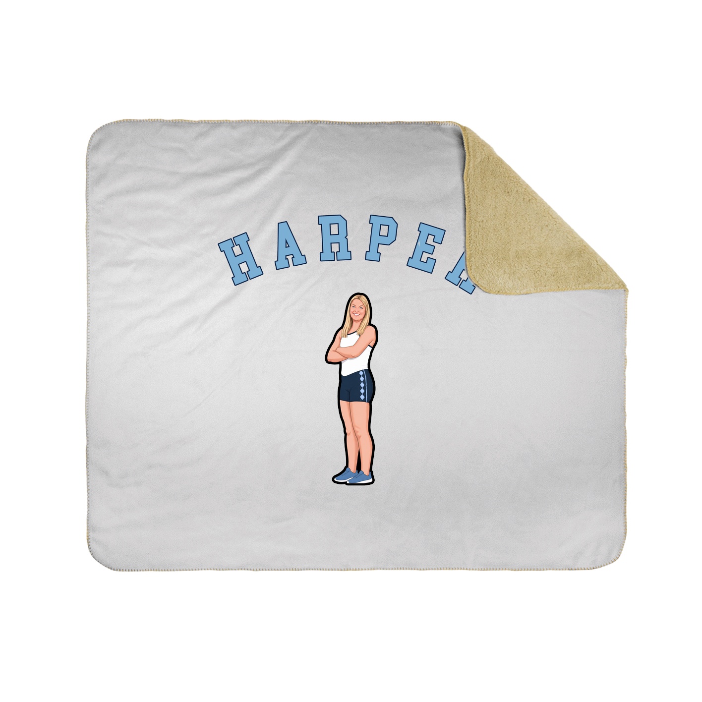 Throw Blanket — Shirsey Arch in White