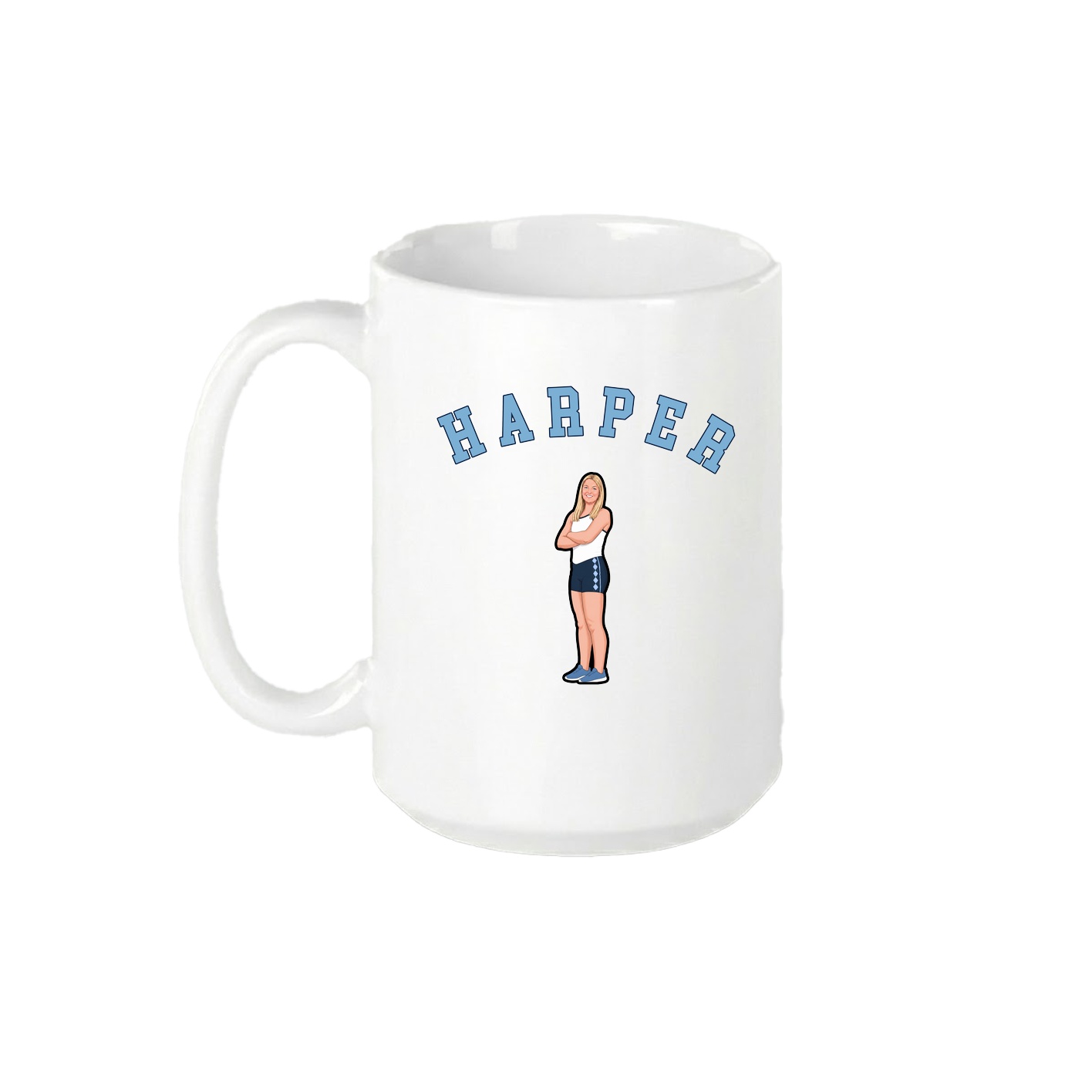 15oz Coffee Mug — Shirsey Arch in White