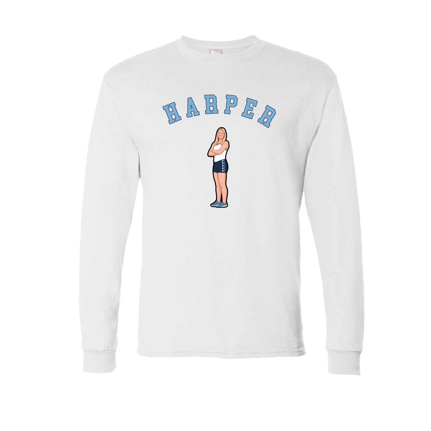 Long Sleeve Tee — Shirsey Arch in White