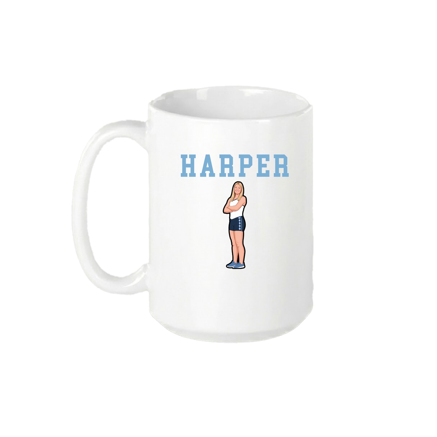 15oz Coffee Mug — Shirsey in White
