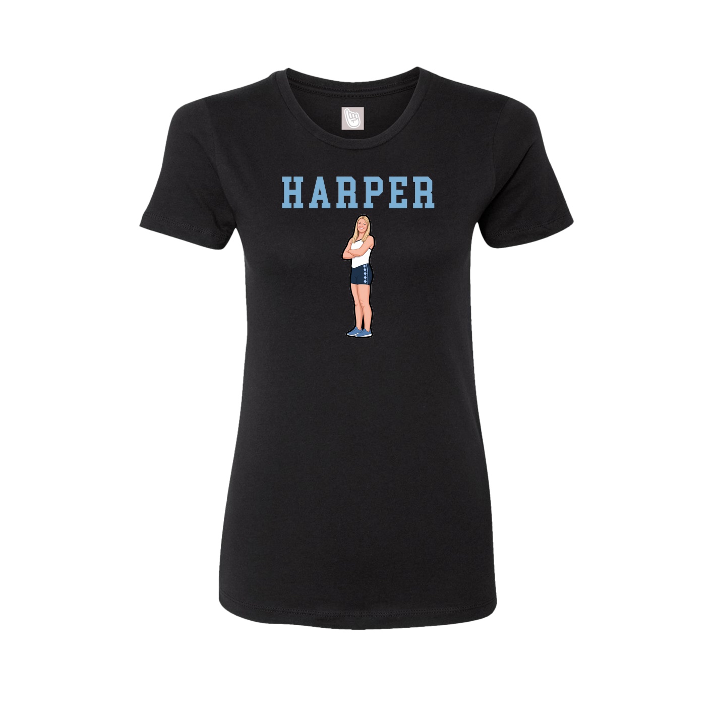 Fitted Women's Tee — Shirsey in Black