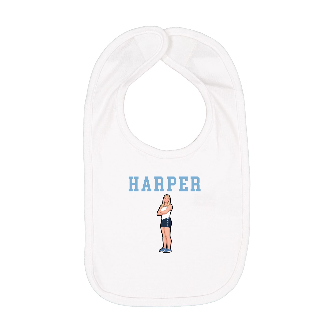Infant Bib — Shirsey in White