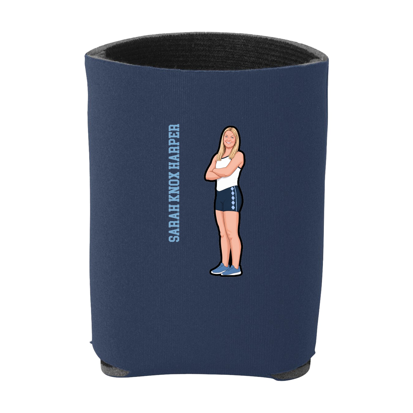 Can Holder — Name Vertical in Navy